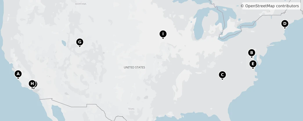 Map of Amérique du Nord