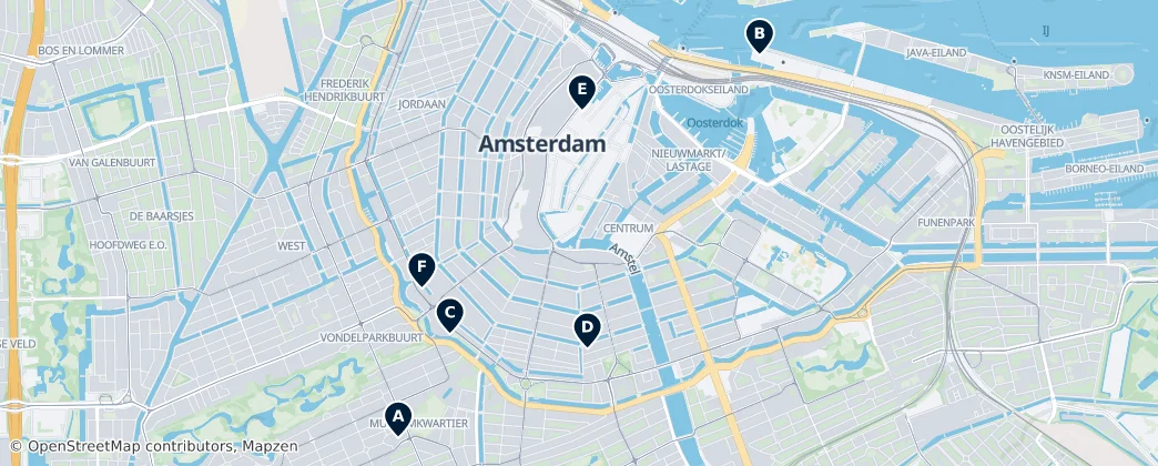 Map of Amsterdam