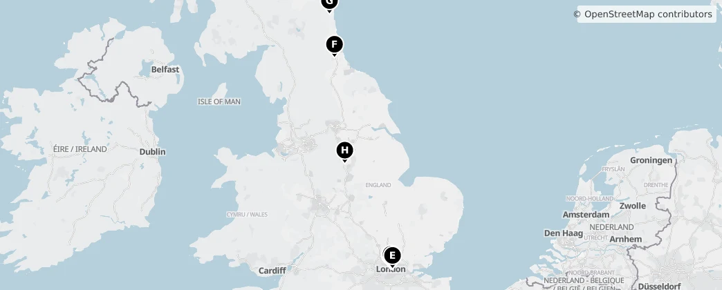 Map of England