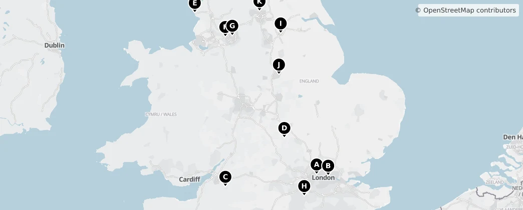 Map of England