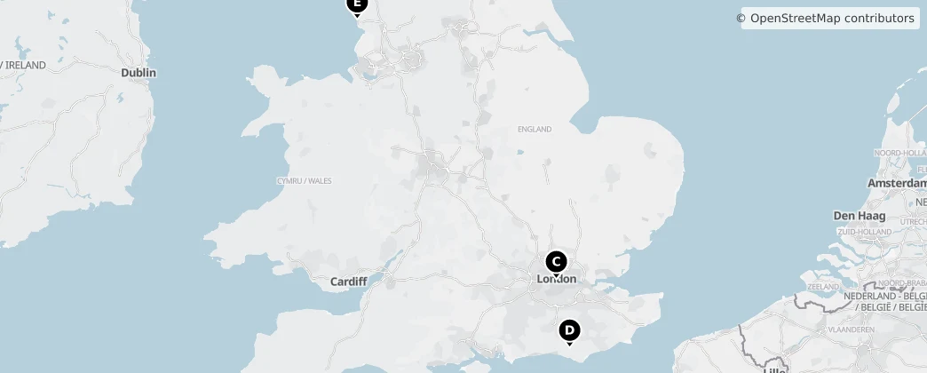 Map of England