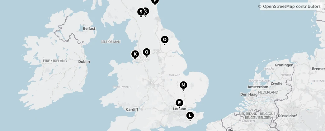 Map of England