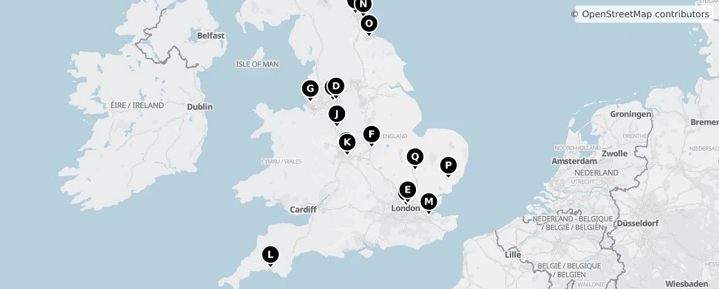 Map of England