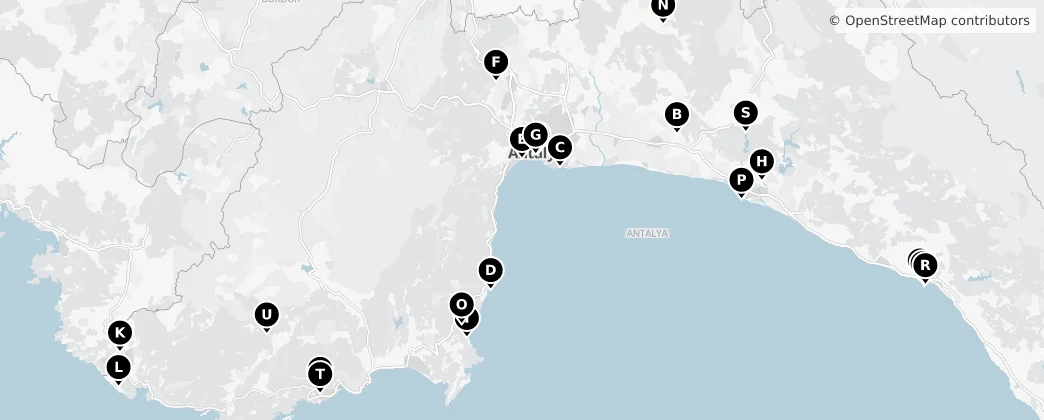 Map of Antalya