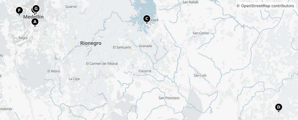 Map of Antioquia