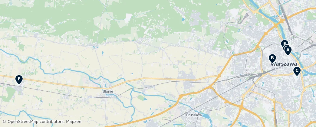 Map of Archidiocèse de Varsovie