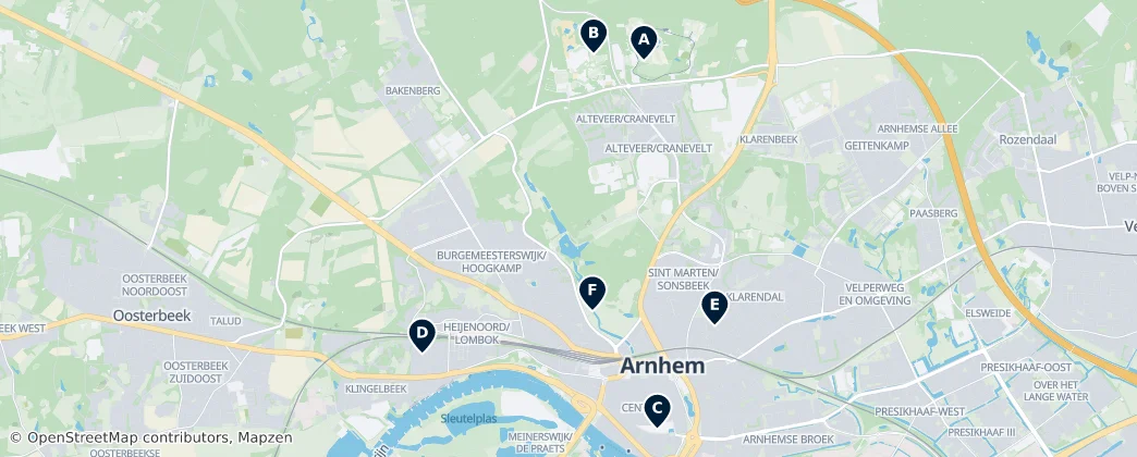 Map of Arnhem