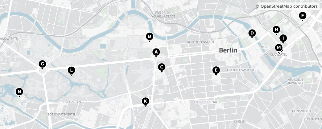 Map of Arrondissement de Mitte