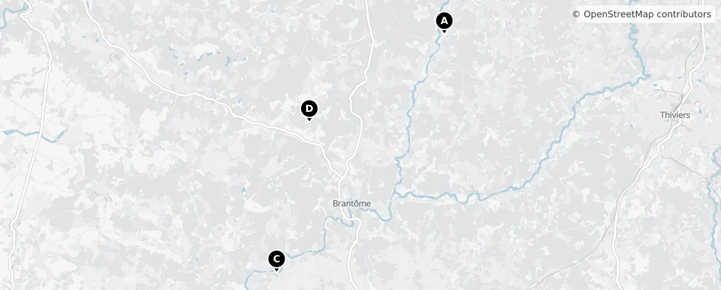 Map of Arrondissement de Nontron