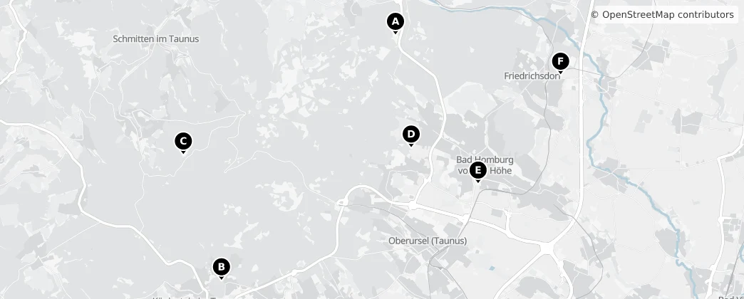 Map of Arrondissement du Haut-Taunus