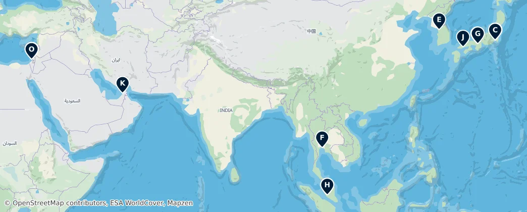 Map of Asie