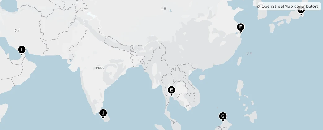 Map of Asie