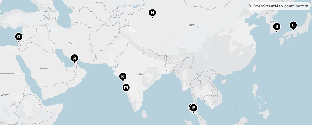 Map of Asie