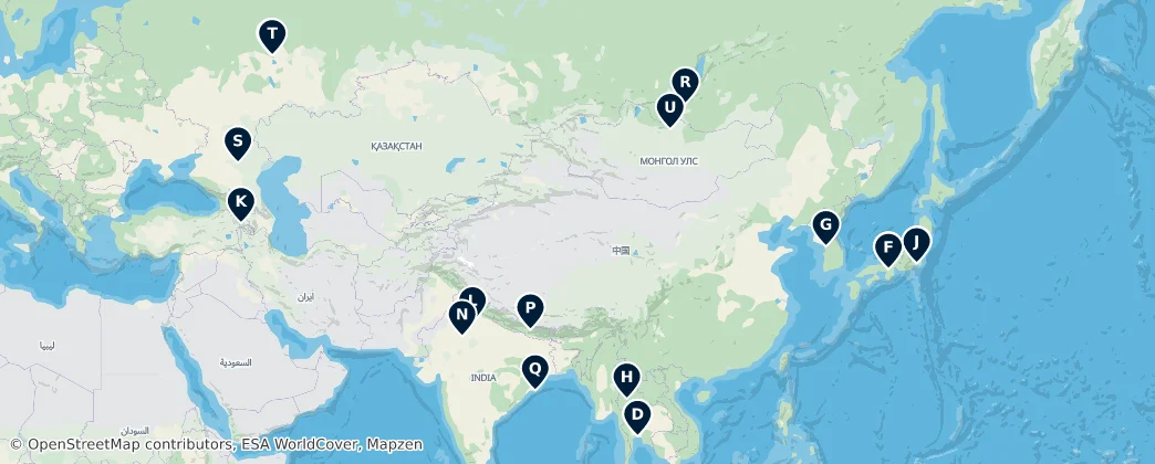 Map of Asie