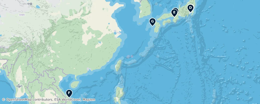 Map of Asie
