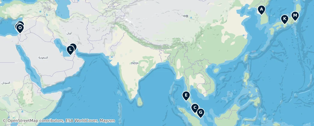 Map of Asie
