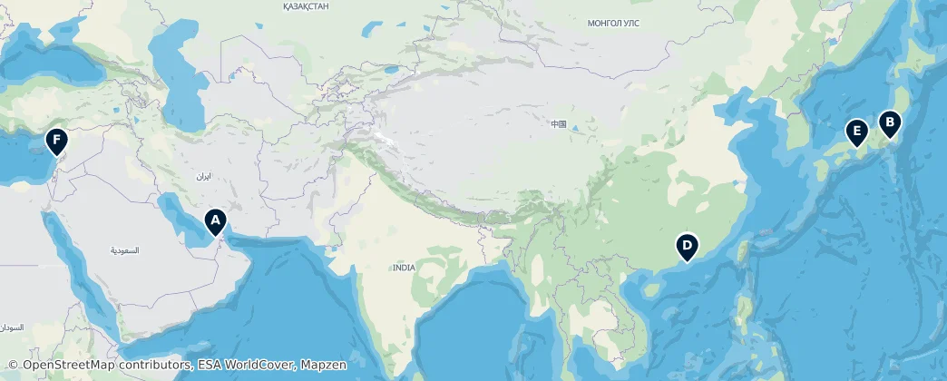Map of Asie