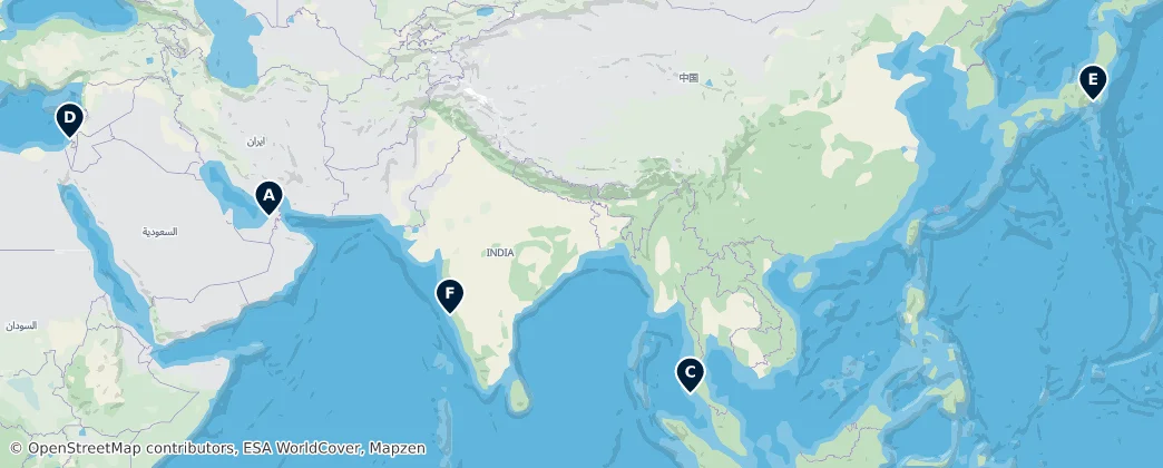 Map of Asie