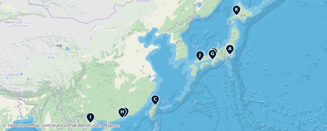 Map of Asie