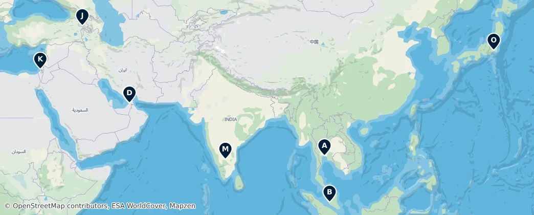 Map of Asie