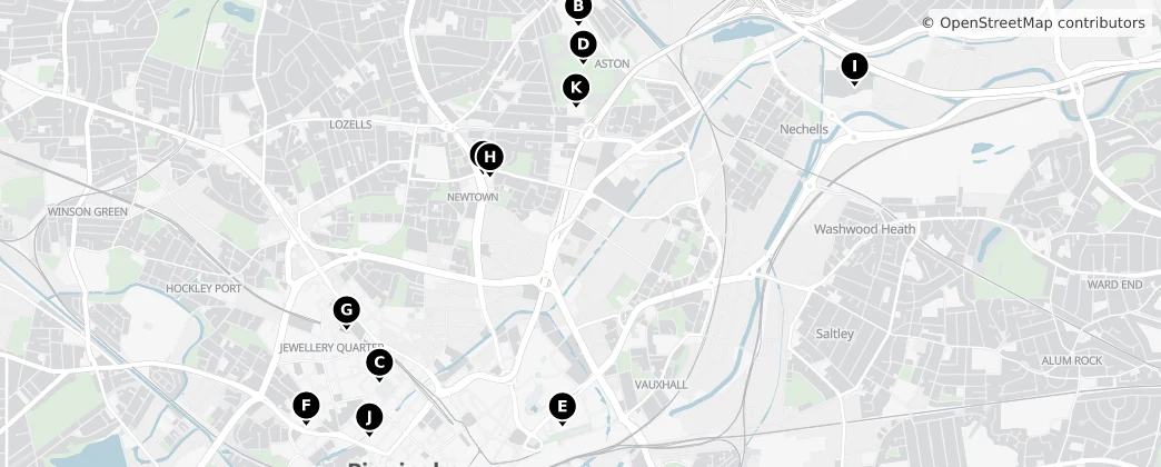 Map of Aston