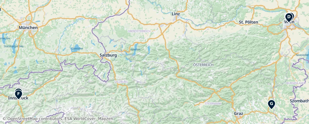 Map of Autriche