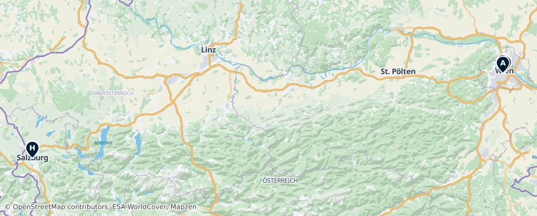 Map of Autriche
