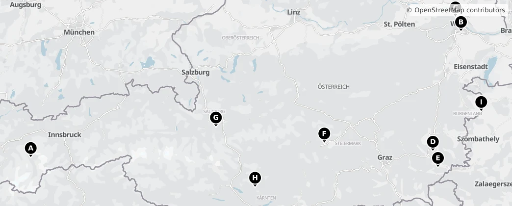 Map of Autriche