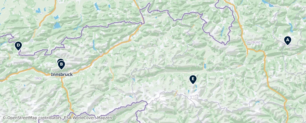 Map of Autriche