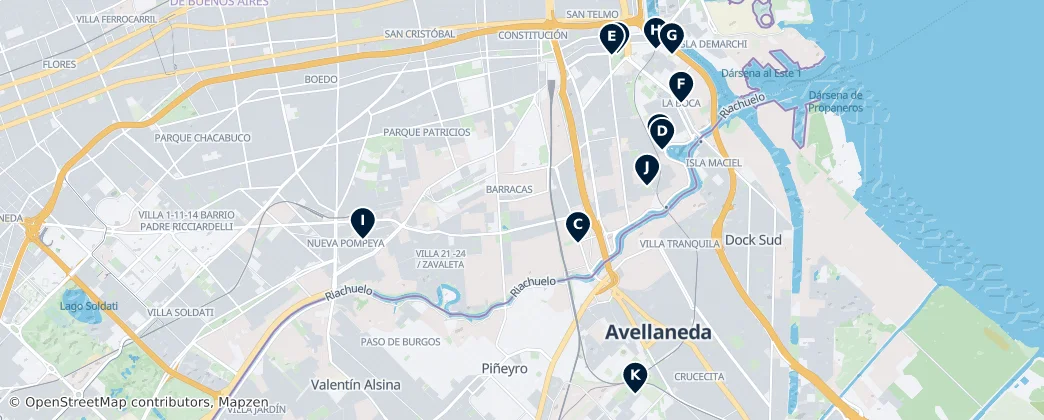 Map of Avellaneda