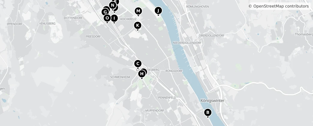 Map of Bad Godesberg