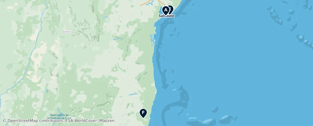 Map of Bahia
