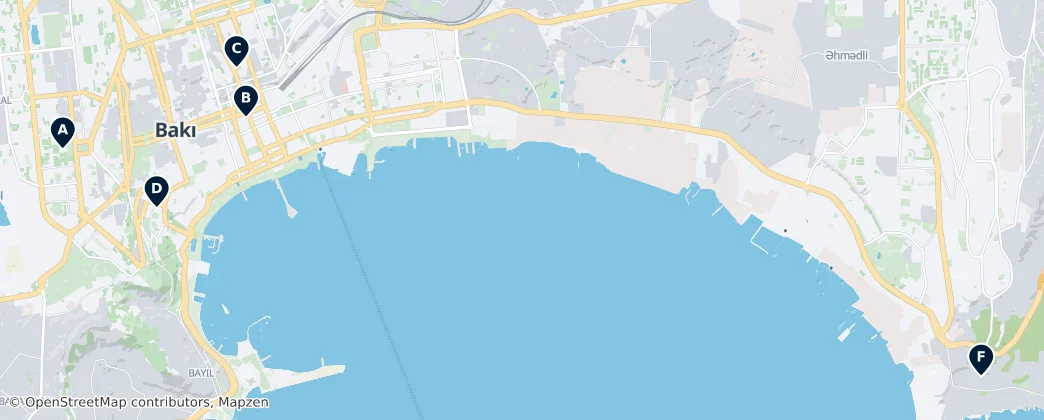 Map of Bakou