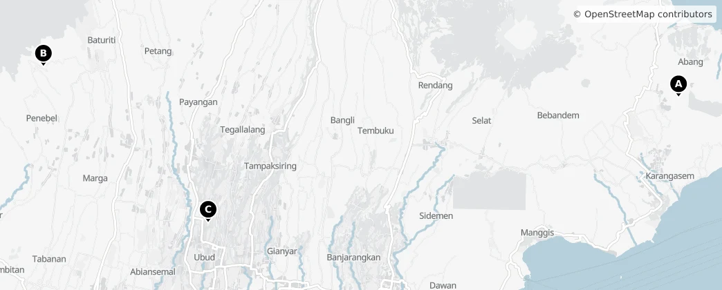 Map of Bali