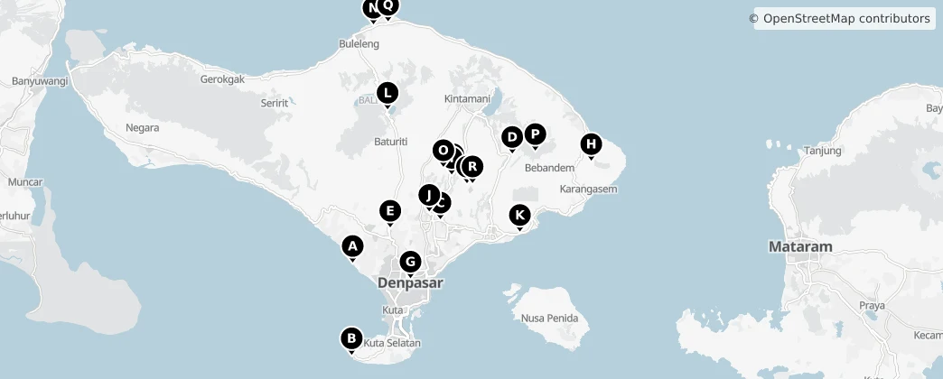 Map of Bali