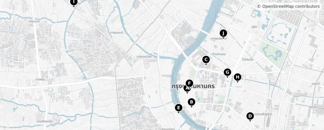 Map of Bangkok