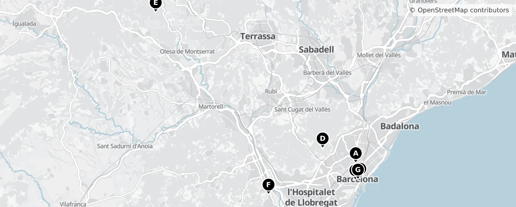 Map of Province de Barcelone