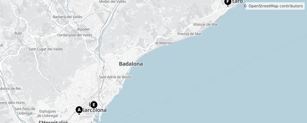 Map of Province de Barcelone