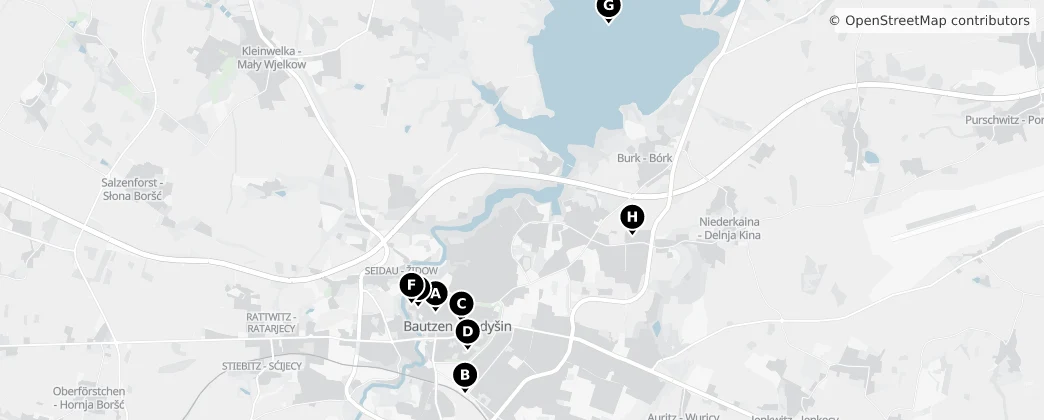 Map of Bautzen
