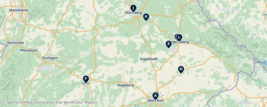 Map of Bavière