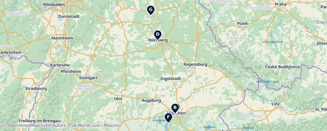 Map of Bavière