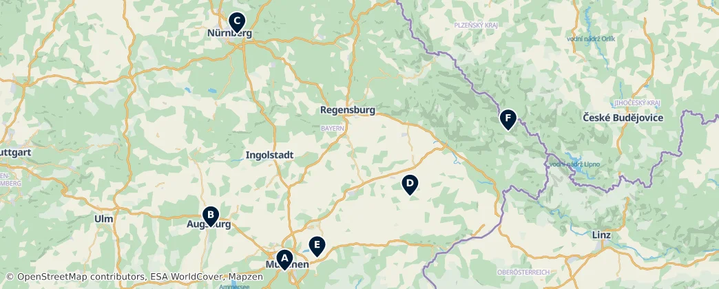 Map of Bavière