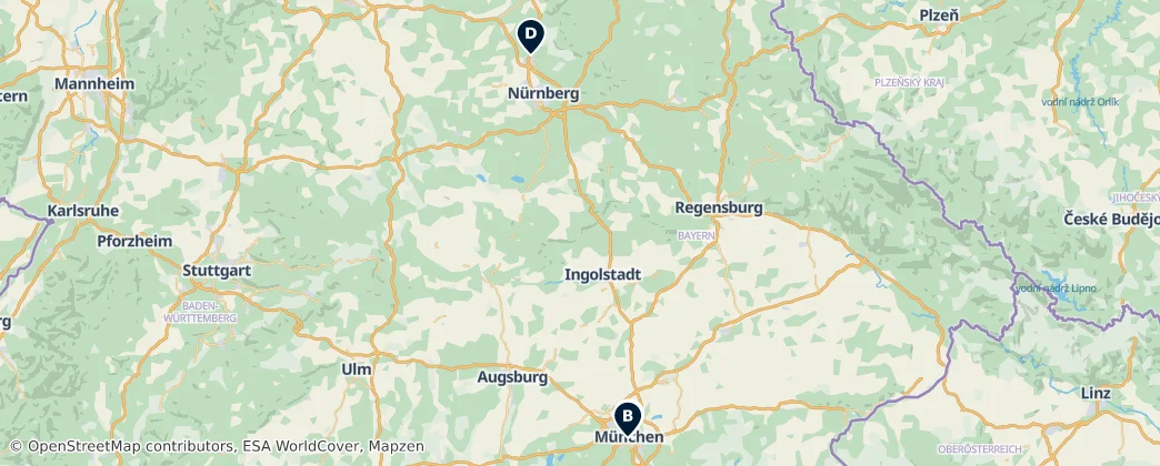 Map of Bavière