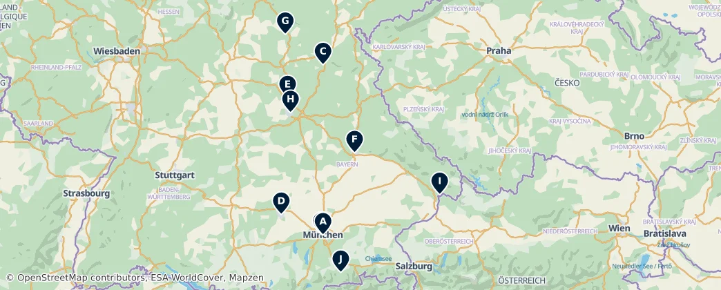 Map of Bavière
