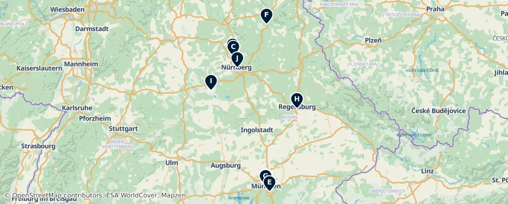 Map of Bavière