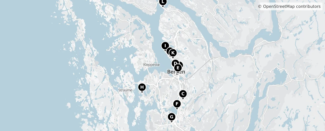 Map of Bergen