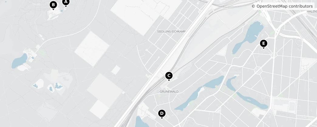 Map of Berlin-Grunewald