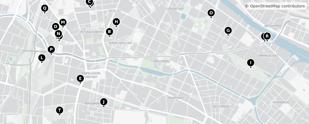 Map of Berlin-Kreuzberg