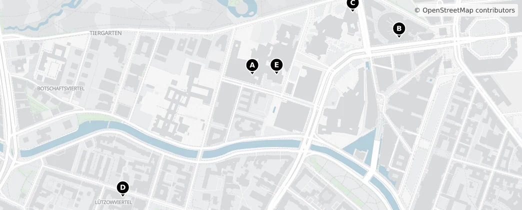 Map of Berlin-Tiergarten