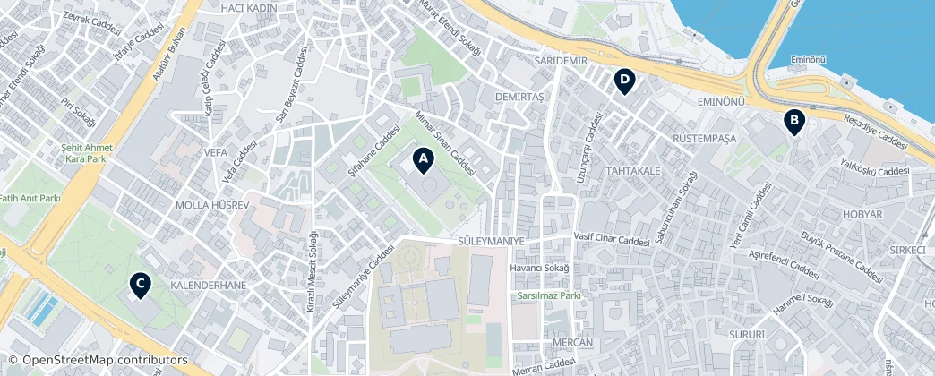 Map of Beyoğlu